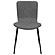 Gillian Modern Dark Gray Faux Leather & Metal Dining Room Chairs - Set of 2 by Armen Living