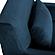 Oliver Blue Velvet Modern Accent Chair w/Wood Legs by Armen Living