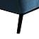 Oliver Blue Velvet Modern Accent Chair w/Wood Legs by Armen Living