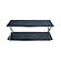 Westlake 3-Tier Black Console Table w/Brushed Stainless Steel Frame by Armen Living