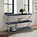 Westlake 3-Tier Black Console Table w/Brushed Stainless Steel Frame by Armen Living