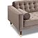 Somerset Taupe Velvet Mid Century Modern RAF Chaise Sectional Sofa by Armen Living