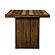 Superb Rustic Oak Dining Table by Armen Living