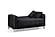 Efes Black Velvet Loveseat by Alpha Furniture