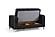 Efes Black Velvet Loveseat by Alpha Furniture