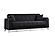 Efes Black Velvet Sofa Bed by Alpha Furniture