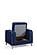 Efes Navy Blue Velvet Chair by Alpha Furniture