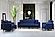 Efes Navy Blue Velvet Chair by Alpha Furniture