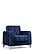 Efes Navy Blue Velvet Chair by Alpha Furniture