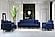 Efes Navy Blue Velvet Sofa Bed by Alpha Furniture