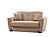 Everly Beige Fabric Loveseat by Alpha Furniture