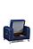 Levante Blue Velvet Chair by Alpha Furniture