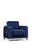 Levante Blue Velvet Chair by Alpha Furniture