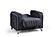 Levante Dark Gray Velvet Chair by Alpha Furniture