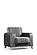 Levante Gray Velvet Chair by Alpha Furniture