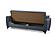 Lincoln Blue Fabric Sofa Bed by Alpha Furniture