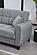 Lincoln Gray Fabric Loveseat by Alpha Furniture