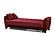 Lincoln Red Fabric Sofa Bed by Alpha Furniture