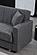 Montana Corner Gray Fabric Sectional by Alpha Furniture