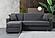 Montana Corner Gray Fabric Sectional by Alpha Furniture