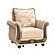 Americana Beige Fabric Chair by Casamode