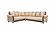 Americana Beige Fabric Sectional Sofa by Casamode