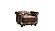 Americana Brown Fabric Chair by Casamode