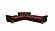 Americana Burgundy Fabric Sectional Sofa by Casamode