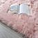 Cozy Collection Ultra Soft Fluffy Faux Fur Sheepskin Area Rug Pink by Amazing Rugs