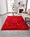 Cozy Collection Ultra Soft Fluffy Faux Fur Sheepskin Area Rug Red by Amazing Rugs