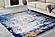 Zara Contemporary Washable Super Soft Area Rug with Abstract Design Blue/Gray/Yellow 2 by Amazing Rugs