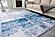 Zara Contemporary Washable Super Soft Area Rug with Abstract Design Gray/Turquoise by Amazing Rugs