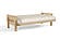 Futon Frame - Front-Closing Eco-Friendly Hardwood - Aries Beige by Prestige