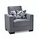 Armada Classic Gray 13 Armchair by Casamode
