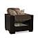Armada Classic Brown 14 Armchair by Casamode