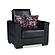 Armada Classic Black PU 15 Armchair by Casamode