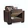 Armada Classic Brown PU 16 Armchair by Casamode