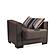 Armada Classic Brown PU 16 Armchair by Casamode