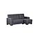 Armada Classic Lounge Sectional (L+C) 1 Microfiber Gray by Casamode