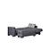 Armada Classic Lounge Sectional (L+C) 1 Microfiber Gray by Casamode