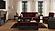Armada Classic Burgundy/Black 10 Sectional Sofa Sleeper by Casamode