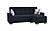 Armada Classic Denim Dark Blue 11 Sectional Sofa Sleeper by Casamode