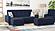 Armada Classic Denim Dark Blue 11 Sectional Sofa Sleeper by Casamode