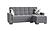 Armada Classic Gray 13 Sectional Sofa Sleeper by Casamode