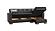 Armada Classic Black PU 15 Sectional Sofa Sleeper by Casamode