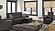 Armada Classic Black PU 15 Sectional Sofa Sleeper by Casamode