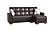 Armada Classic Brown PU 16 Sectional Sofa Sleeper by Casamode