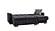 Armada Classic Lounge Sectional (L+C) 3 Microfiber Black by Casamode