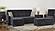 Armada Classic Lounge Sectional (L+C) 3 Microfiber Black by Casamode