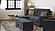 Armada Classic Lounge Sectional (L+C) 3 Microfiber Black by Casamode